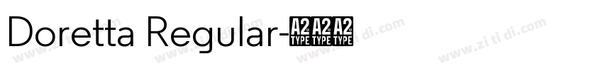 Doretta Regular字体转换
